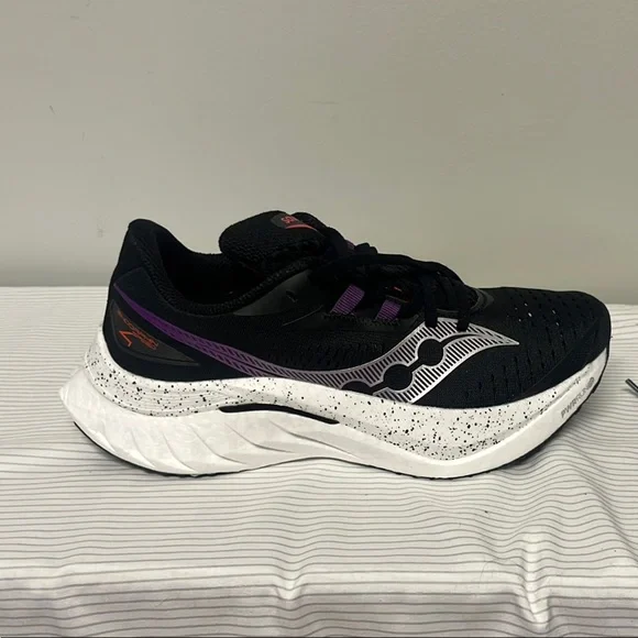Saucony Endorphin Speed 4 Sneakers - Black and Purple - Picture 6 of 8